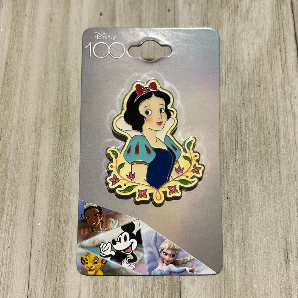 Disney 100 Snow White And Seven Dwarves  Floral Enamel Pin - Boxlunch Exclusive
